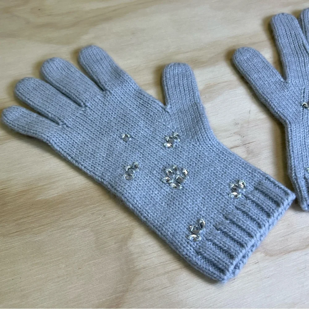 Banana Republic Women’s Gray Embellished Gloves
